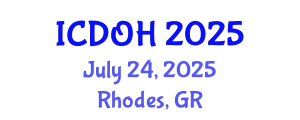 International Conference on Dental and Oral Health (ICDOH) July 24, 2025 - Rhodes, Greece