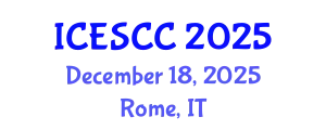 International Conference on Earth Science and Climate Change (ICESCC) December 18, 2025 - Rome, Italy