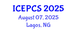 International Conference on Economics, Politics and Civil Society (ICEPCS) August 07, 2025 - Lagos, Nigeria