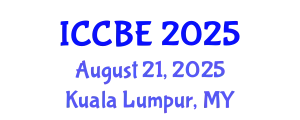 International Conference on Chemical and Biochemical Engineering (ICCBE) August 21, 2025 - Kuala Lumpur, Malaysia