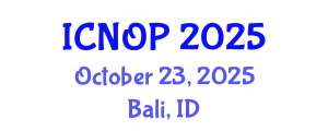 International Conference on Nanotechnology, Optoelectronics and Photonics (ICNOP) October 23, 2025 - Bali, Indonesia