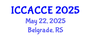 International Conference on Civil, Architectural, Structural and Constructional Engineering (ICCACCE) May 22, 2025 - Belgrade, Serbia