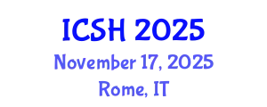 International Conference on Social Sciences and Humanities (ICSH) November 17, 2025 - Rome, Italy