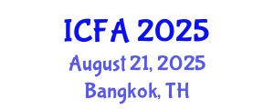 International Conference on Fisheries and Aquaculture (ICFA) August 21, 2025 - Bangkok, Thailand