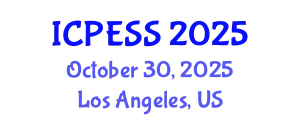 International Conference on Physical Education and Sport Science (ICPESS) October 30, 2025 - Los Angeles, United States
