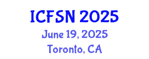 International Conference on Food Science and Nutrition (ICFSN) June 19, 2025 - Toronto, Canada