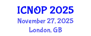 International Conference on Nanotechnology, Optoelectronics and Photonics (ICNOP) November 27, 2025 - London, United Kingdom