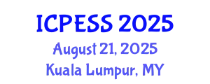 International Conference on Physical Education and Sport Science (ICPESS) August 21, 2025 - Kuala Lumpur, Malaysia