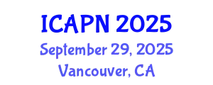 International Conference on Ageing, Psychology and Neuroscience (ICAPN) September 29, 2025 - Vancouver, Canada