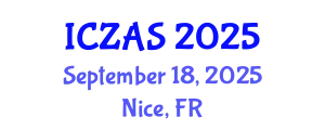 International Conference on Zoology and Animal Science (ICZAS) September 18, 2025 - Nice, France