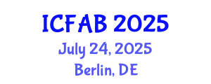 International Conference on Foot and Ankle Biomechanics (ICFAB) July 24, 2025 - Berlin, Germany