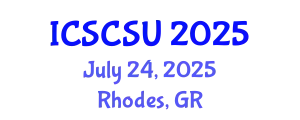 International Conference on Smart Cities and Sustainable Urbanism (ICSCSU) July 24, 2025 - Rhodes, Greece