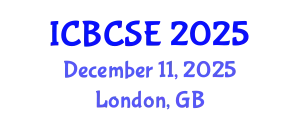 International Conference on Biological and Chemical Systems Engineering (ICBCSE) December 11, 2025 - London, United Kingdom