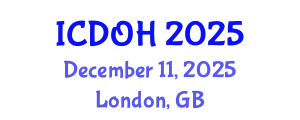 International Conference on Dentistry and Oral Health (ICDOH) December 11, 2025 - London, United Kingdom