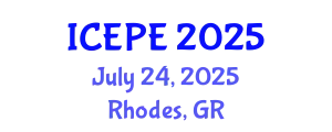 International Conference on Electrical and Power Engineering (ICEPE) July 24, 2025 - Rhodes, Greece