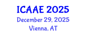 International Conference on Aerospace and Aviation Engineering (ICAAE) December 29, 2025 - Vienna, Austria