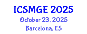 International Conference on Soil Mechanics and Geotechnical Engineering (ICSMGE) October 23, 2025 - Barcelona, Spain