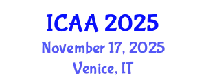 International Conference on Aeronautics and Aeroengineering (ICAA) November 17, 2025 - Venice, Italy