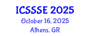 International Conference on Sport Science and Sports Engineering (ICSSSE) October 16, 2025 - Athens, Greece