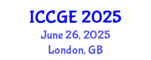 International Conference on Civil and Geological Engineering (ICCGE) June 26, 2025 - London, United Kingdom