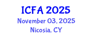 International Conference on Fisheries and Aquaculture (ICFA) November 03, 2025 - Nicosia, Cyprus