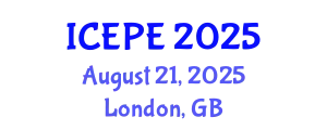 International Conference on Electrical and Power Engineering (ICEPE) August 21, 2025 - London, United Kingdom