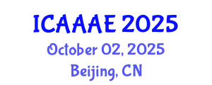 International Conference on Aeronautical and Aerospace Engineering (ICAAAE) October 02, 2025 - Beijing, China