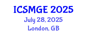 International Conference on Soil Mechanics and Geotechnical Engineering (ICSMGE) July 28, 2025 - London, United Kingdom