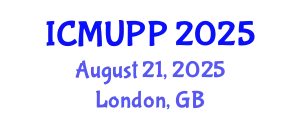 International Conference on Microplastics and Urban Plastic Pollution (ICMUPP) August 21, 2025 - London, United Kingdom