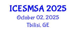 International Conference on Engineering Systems Modeling, Simulation and Analysis (ICESMSA) October 02, 2025 - Tbilisi, Georgia