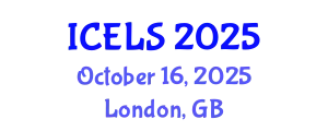 International Conference on Education and Learning Sciences (ICELS) October 16, 2025 - London, United Kingdom