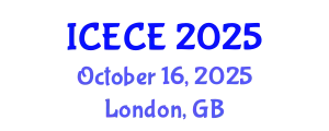 International Conference on Electrical and Communication Engineering (ICECE) October 16, 2025 - London, United Kingdom