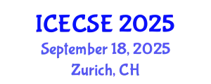 International Conference on Education and Communication Sciences (ICECSE) September 18, 2025 - Zurich, Switzerland