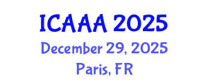International Conference on Applied Aerodynamics and Aeromechanics (ICAAA) December 29, 2025 - Paris, France