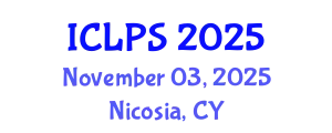 International Conference on Law and Political Science (ICLPS) November 03, 2025 - Nicosia, Cyprus