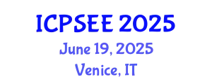 International Conference on Power Systems Engineering and Energy (ICPSEE) June 19, 2025 - Venice, Italy