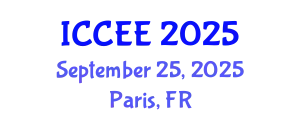 International Conference on Chemical and Environmental Engineering (ICCEE) September 25, 2025 - Paris, France