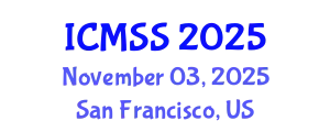 International Conference on Mathematical and Statistical Sciences (ICMSS) November 03, 2025 - San Francisco, United States