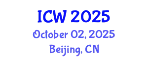 International Conference on Water (ICW) October 02, 2025 - Beijing, China