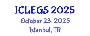 International Conference on e-Learning, e-education and e-Government Systems (ICLEGS) October 23, 2025 - Istanbul, Turkey
