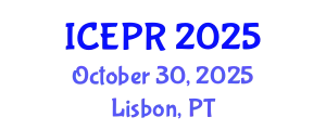 International Conference on Environmental Pollution and Remediation (ICEPR) October 30, 2025 - Lisbon, Portugal