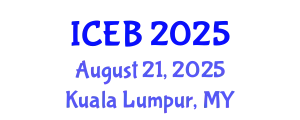 International Conference on Ecosystems and Biodiversity (ICEB) August 21, 2025 - Kuala Lumpur, Malaysia