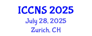 International Conference on Cognitive and Neural Sciences (ICCNS) July 28, 2025 - Zurich, Switzerland