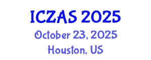 International Conference on Zoology and Animal Science (ICZAS) October 23, 2025 - Houston, United States
