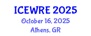 International Conference on Environmental and Water Resources Engineering (ICEWRE) October 16, 2025 - Athens, Greece