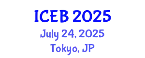International Conference on Ecosystems and Biodiversity (ICEB) July 24, 2025 - Tokyo, Japan