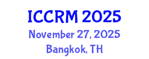 International Conference on Conflict Resolution and Management (ICCRM) November 27, 2025 - Bangkok, Thailand