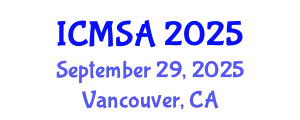International Conference on Marine Science and Aquaculture (ICMSA) September 29, 2025 - Vancouver, Canada