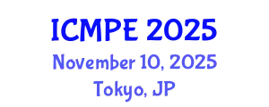 International Conference on Mechanical and Production Engineering (ICMPE) November 10, 2025 - Tokyo, Japan