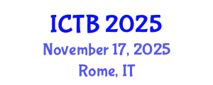 International Conference on Taxonomy and Biodiversity (ICTB) November 17, 2025 - Rome, Italy